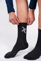 chaussettes hautes de running noir