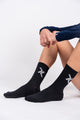 chaussettes hautes de running noir