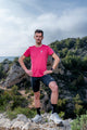 t-shirt running homme anti odeurs magenta